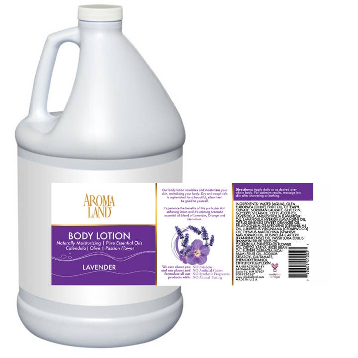 AROMALAND INC. - Wholesale Hand & Body Lotion - Hand & Body Lotion Lavender 1 Gallon0