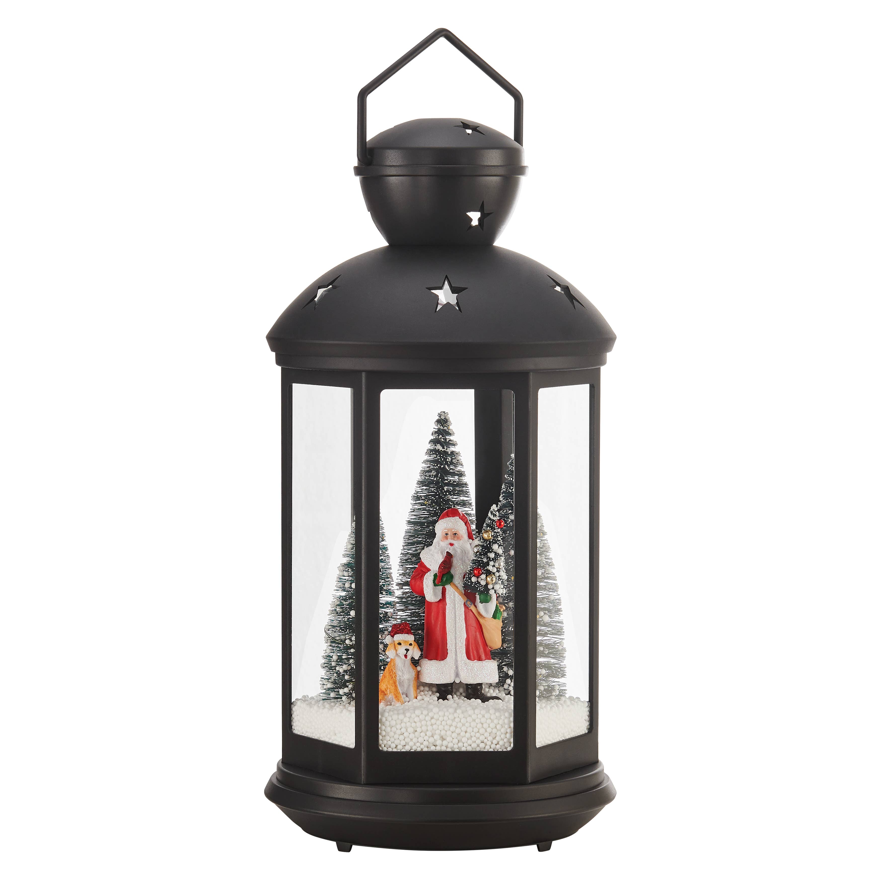 Danya B - Wholesale Christmas Decoration - Christmas Scene Falling Snow Music Snowglobe Lantern Decor6