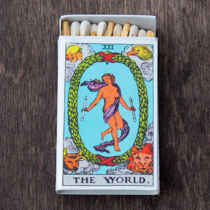 Tarot Matchbox - The World • Accessoires pour bougies pour la vente par Most Amazing