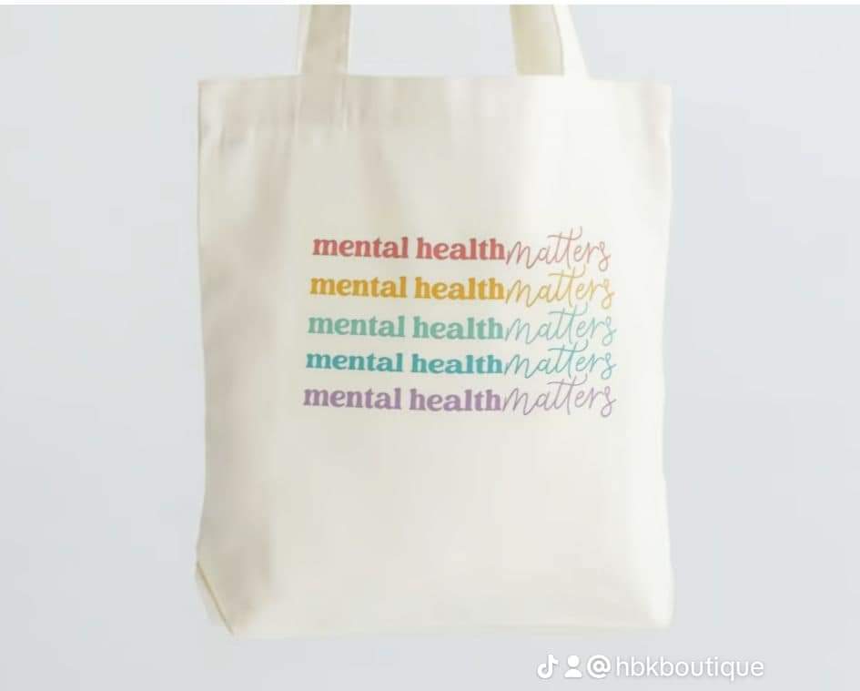 MadeByHBK - Wholesale Tote Bag - Unisex - Mental Health Matters Canvas Totebag1