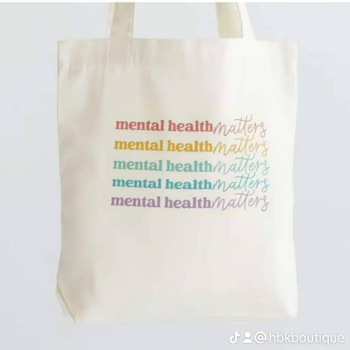 MadeByHBK - Wholesale Tote Bag - Unisex - Mental Health Matters Canvas Totebag1