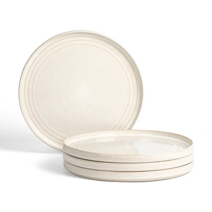Claire Stoneware Dinner Plate Set - White for wholesale by Stone Lain