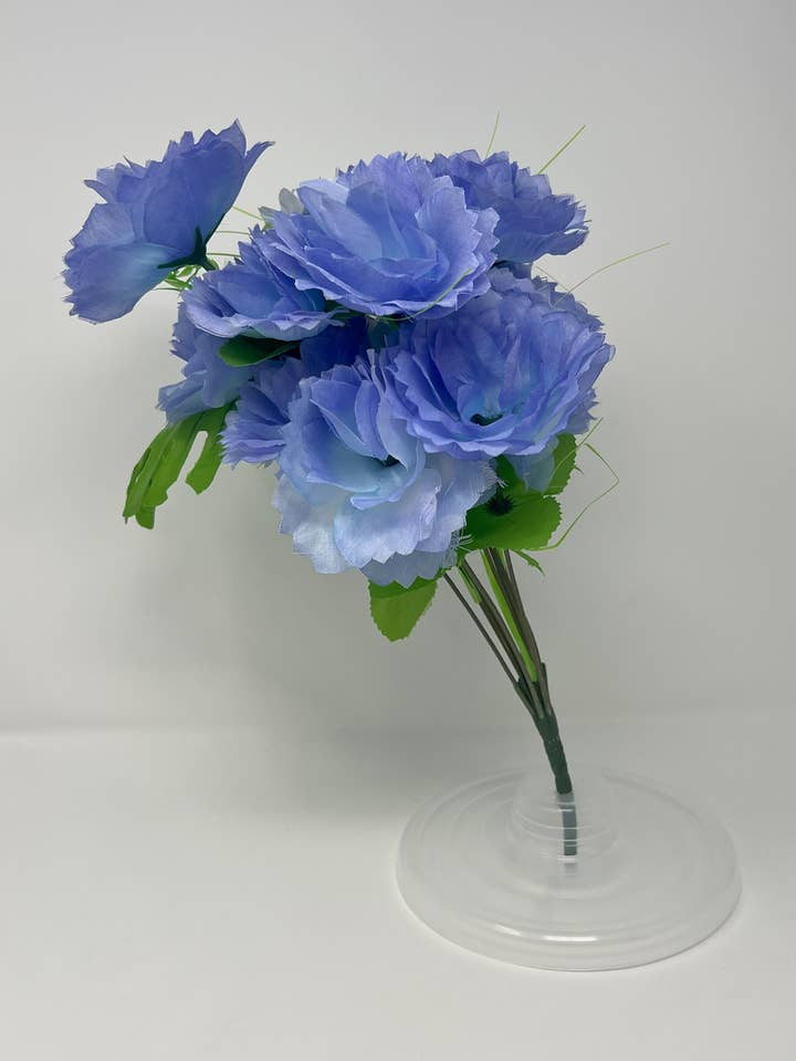 12pc Plastic Rose Assorted Colors for wholesale by USA HomeMax