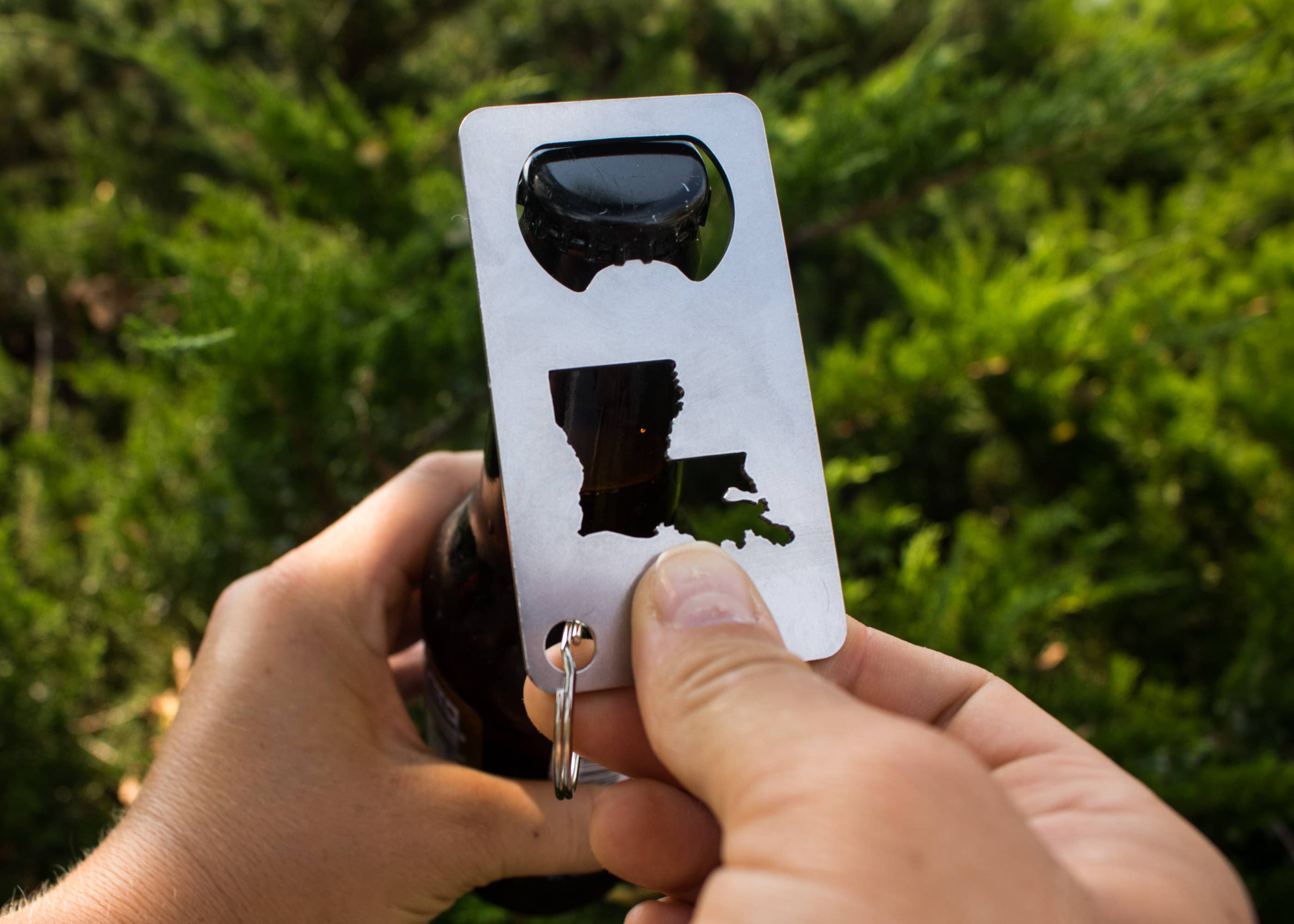 Iron Maid Art - Wholesale Bottle/Wine Opener - Louisiana State Stainless Steel Beer Bottle Opener Gift3