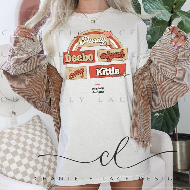 Retro Rainbow 49ers Fodbold Komfort Farver for engroshandel hos Chantely Lace