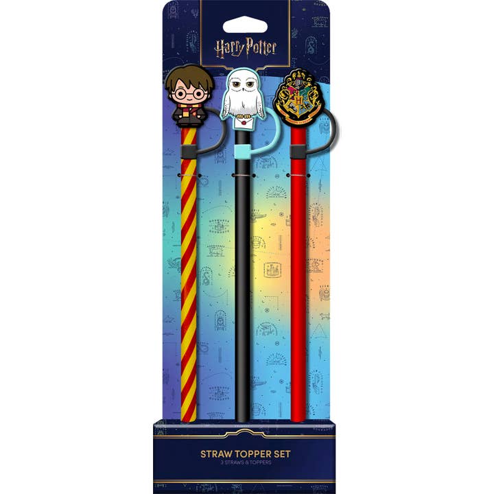 Spoontiques, Inc - Wholesale Drinking Straw - Harry Potter Straw Topper Set