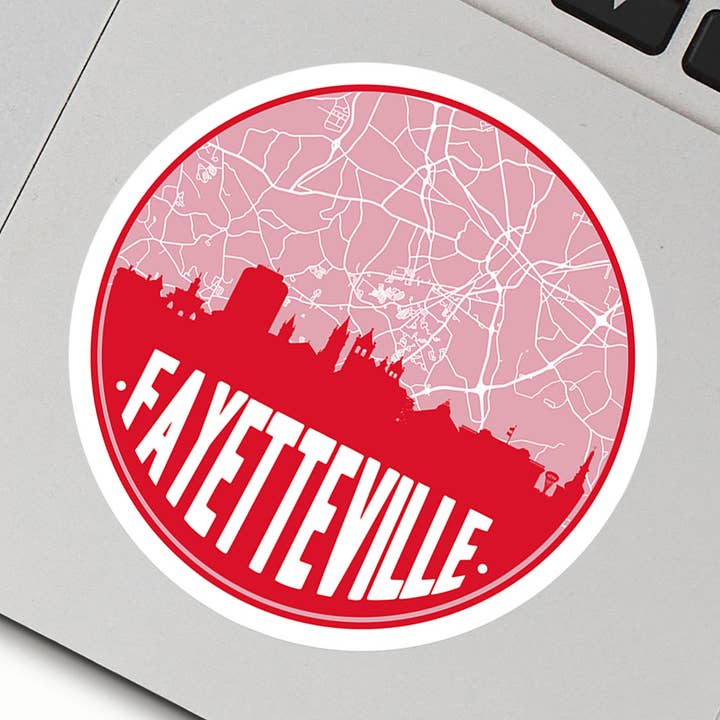 Autocollant Fayetteville North Carolina | Plusieurs couleurs pour la vente par Paperfinch Design