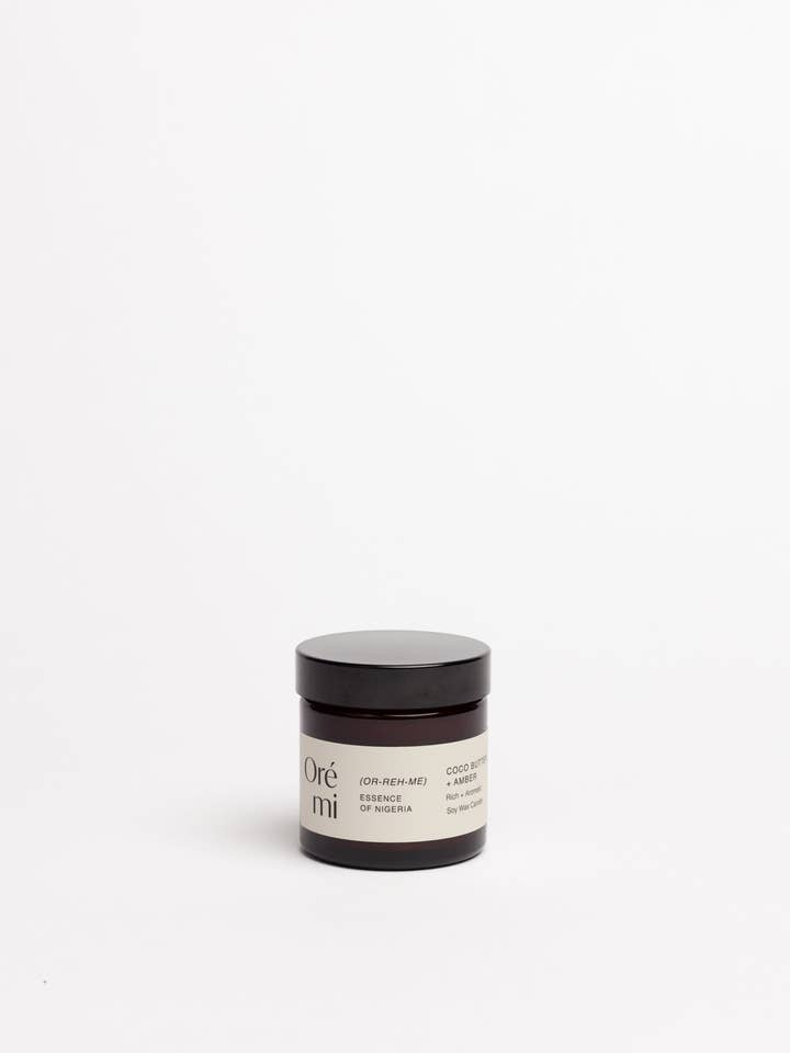 Coco Butter & Amber 60ml Candle for wholesale by Oré mi