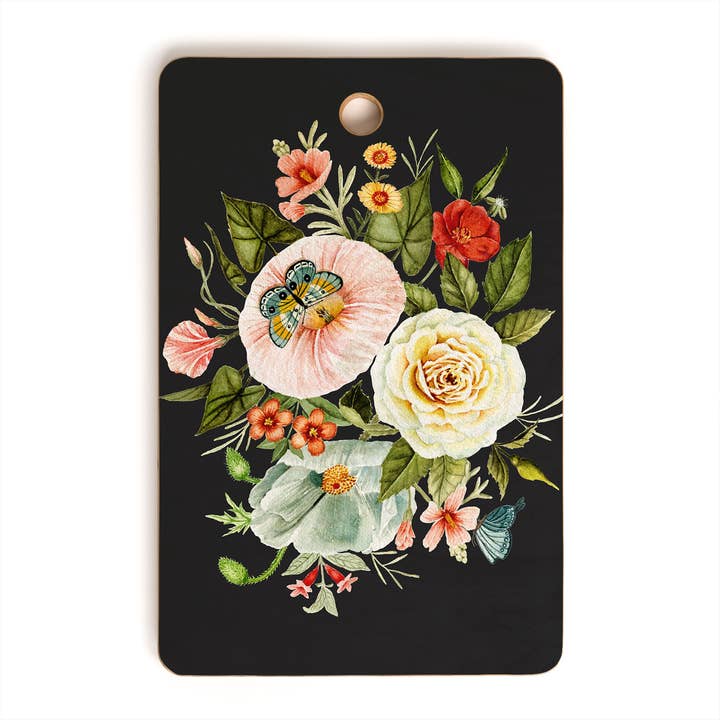 Planche à découper rectangulaire en forme de papillon Shealeen Louise Wildflower pour la vente par Deny Designs
