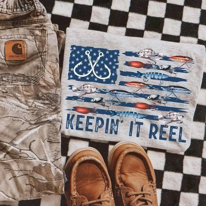 Keep It REEL T-shirt for Men for wholesale by FaithHopeFashionsLLC