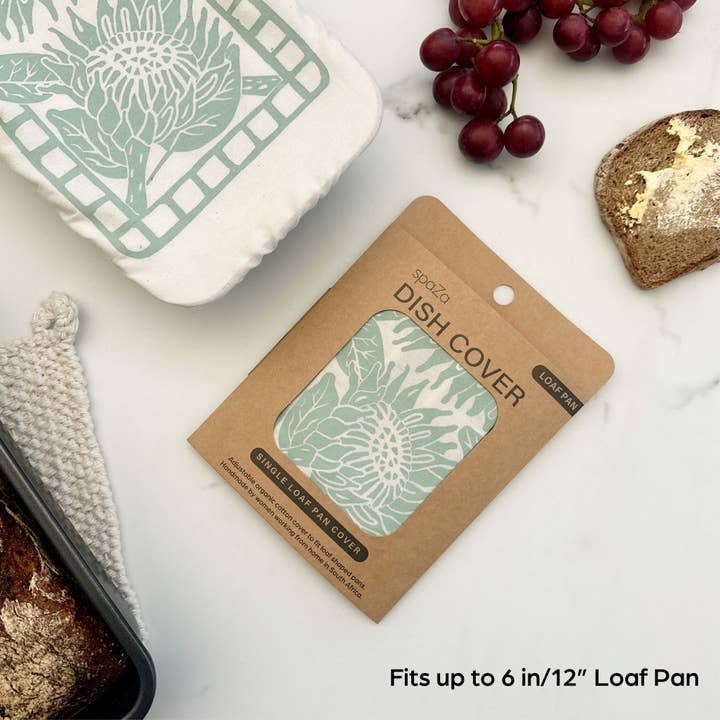 Halo Dish Covers - Wholesale Food Storage Wrap/Bag - Loaf Pan Cover 100% organic cotton for bread making