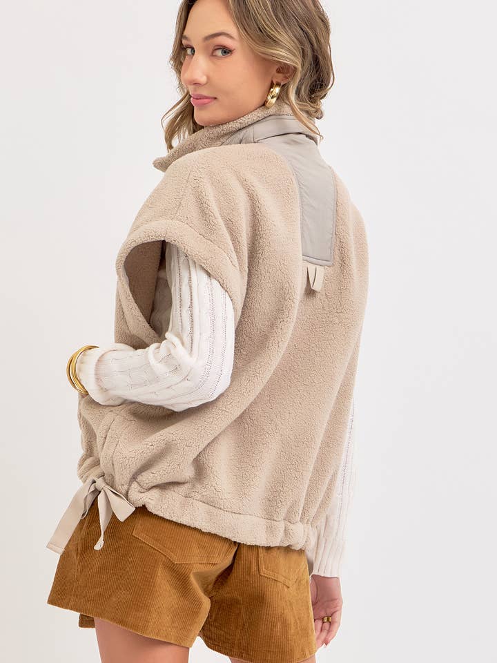 Sweet Lovely by Jen - Wholesale Outerwear Vest - Women's - OVERSIZED FLEECE VEST21