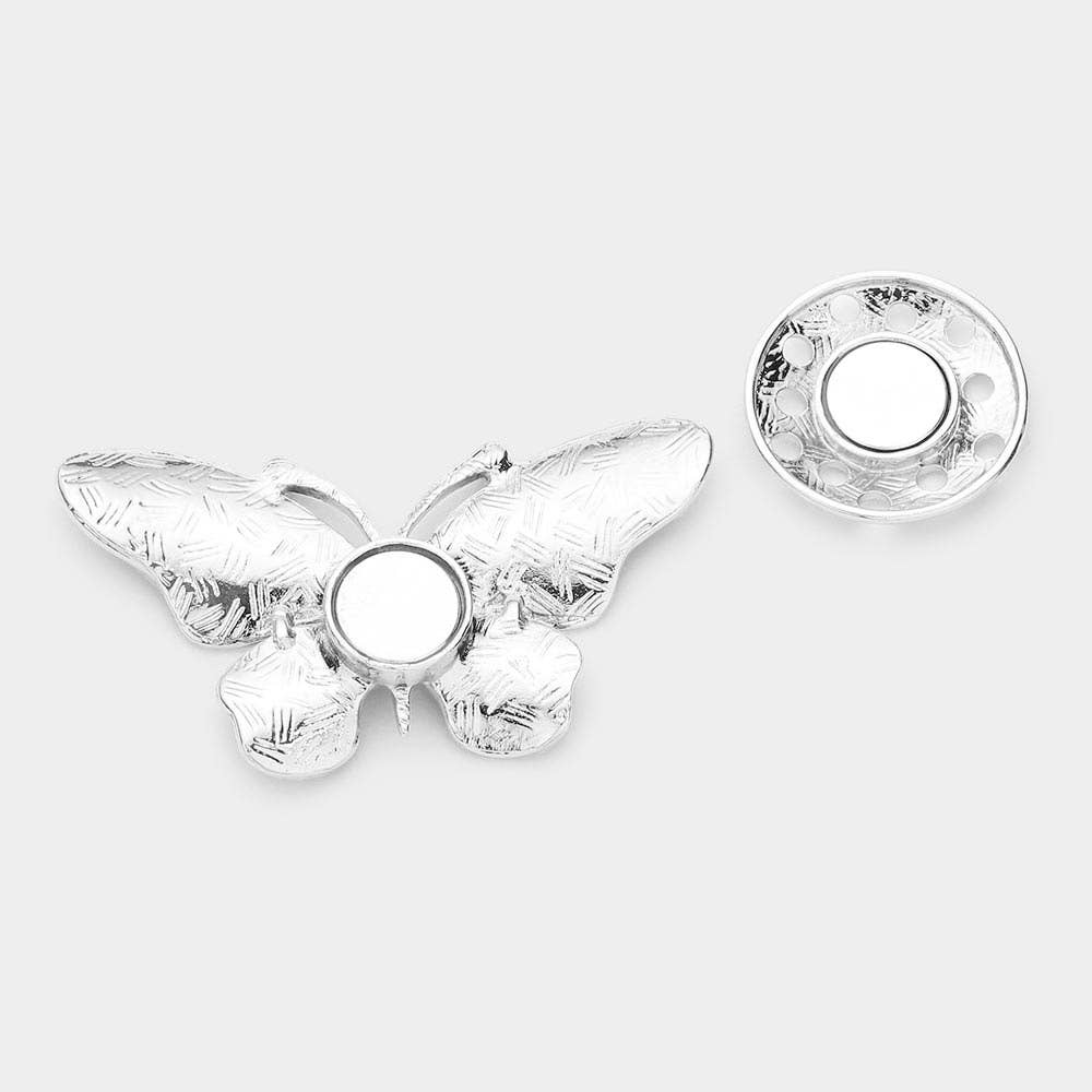 Sensibling Corp. - Wholesale Brooch - Colored Metal Butterfly Magnetic Brooch1