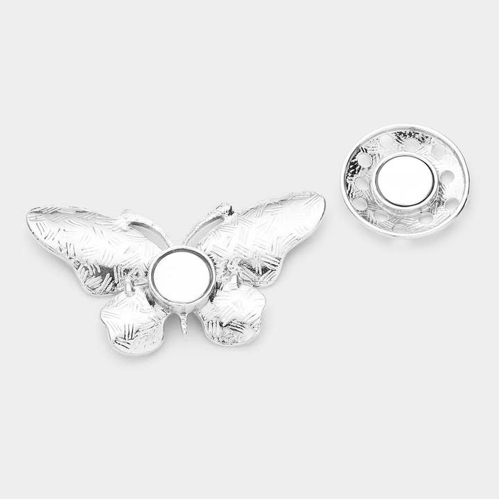 Sensibling Corp. - Wholesale Brooch - Colored Metal Butterfly Magnetic Brooch1