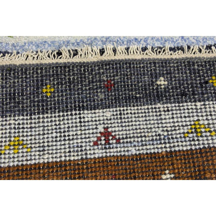 Magic Rugs Inc. – wholesale Area rug – Green 1'5X4 Tribal Indo-Gabbeh Modern Rug | Oriental Natural9