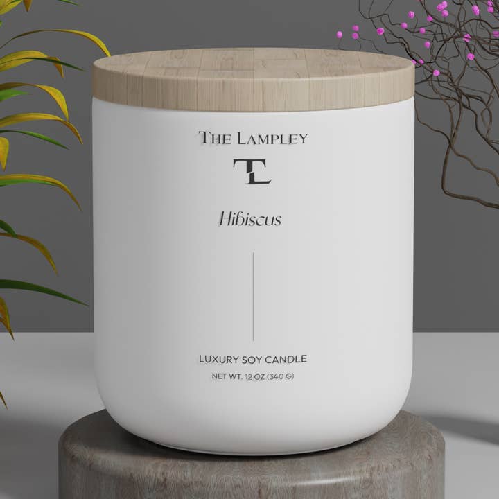 Bougie Hibiscus pour la vente par The Lampley