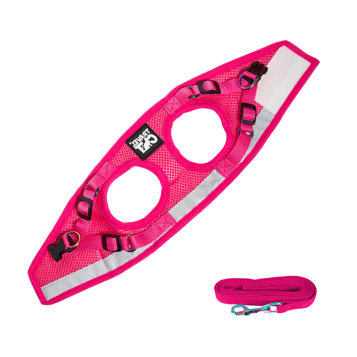 Travel Cat Wholesale - Wholesale Pet Harness - Cat - "The Purrfectly Pink" Iridescent Harness & Leash Set4