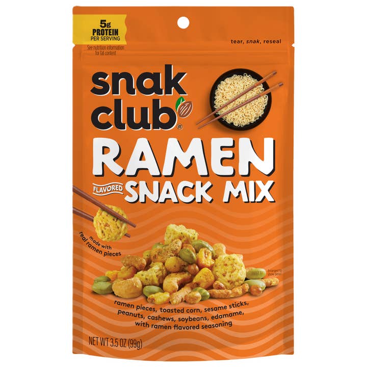Snak Club Ramen Snack Mix 3.5oz, 6ct for wholesale by Grandpa Joe's Candy Shop