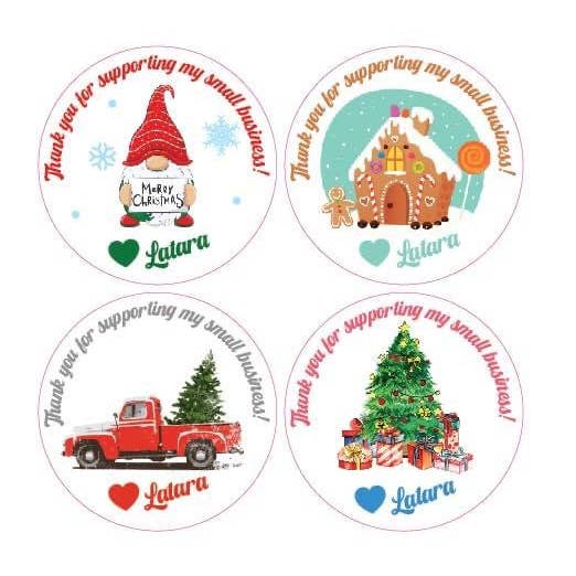 Klistermærker „Din ordre gjort min dag“ Ferie tilpasset (60) for engroshandel hos KL Design Works