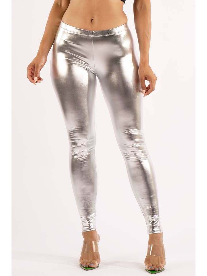 K Too - Wholesale Fashion Leggings - Women's - Shiny metallic leggings14