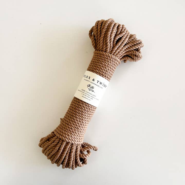 Flax & Twine – wholesale Garn – Lin och garn 5mm Brenn tvinnat bomullsrep