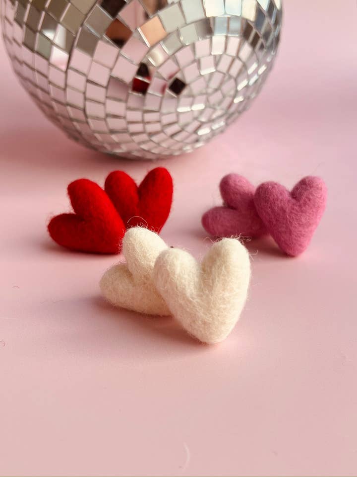 Lover Heart Felt Car Vent Clip - Diffuser, Vehicle Decor for wholesale by Golden Hour Designs