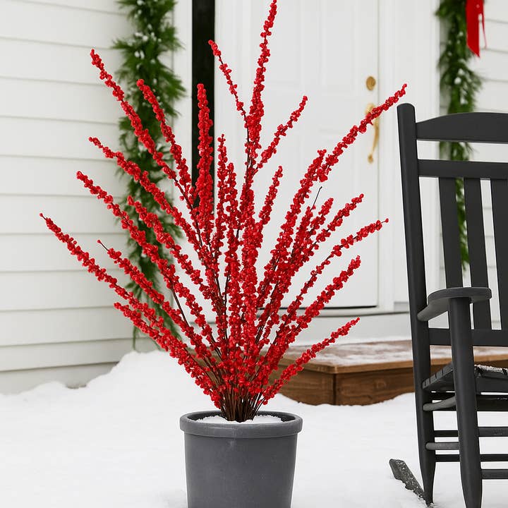 Larksilk - Wholesale Artificial flowers - Artificial 35" Berry Spray Bundle X66