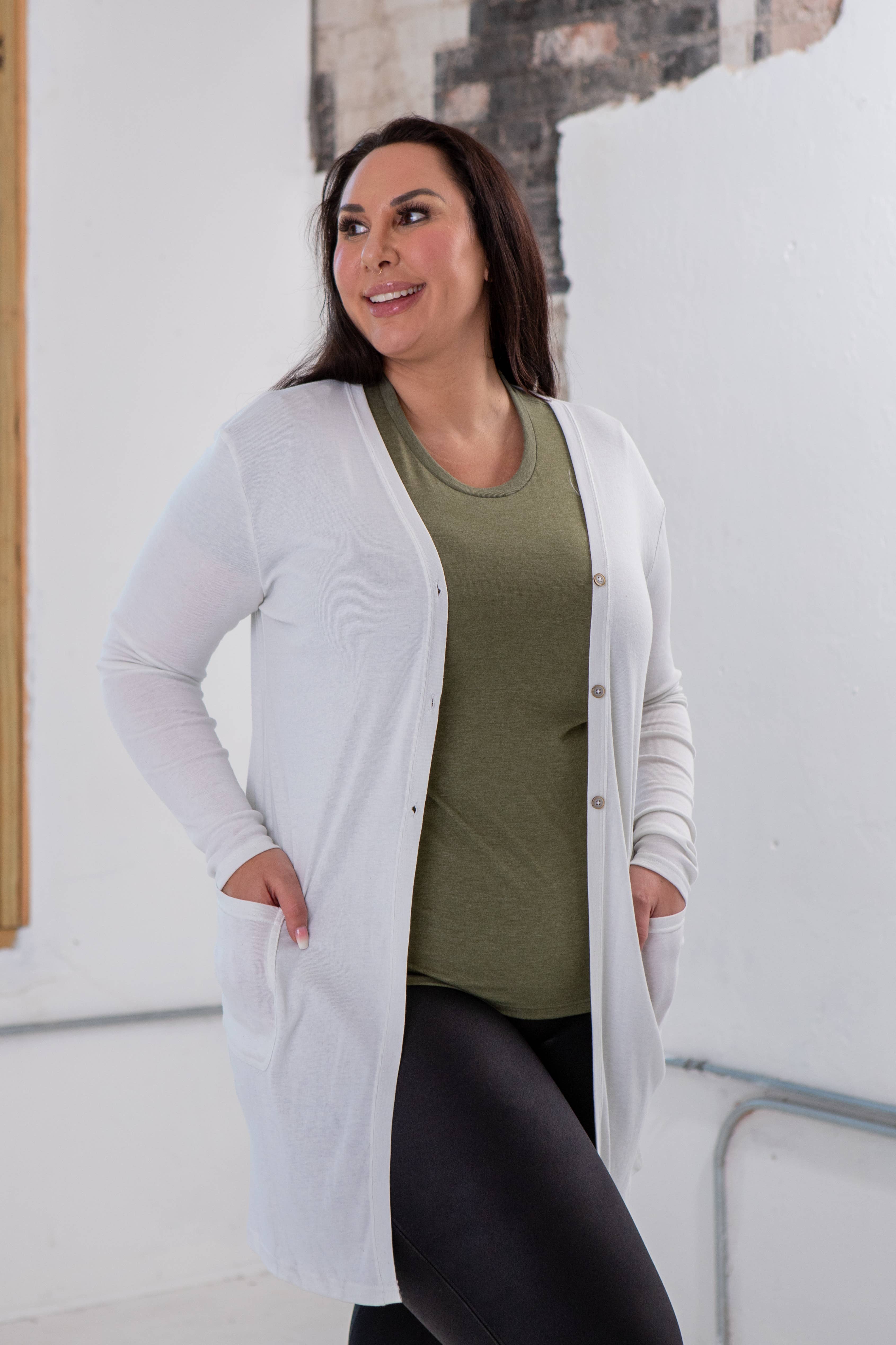 GOEX Apparel - Wholesale Cardigan - Women's - Triblend Rib Ladies Cardigan6