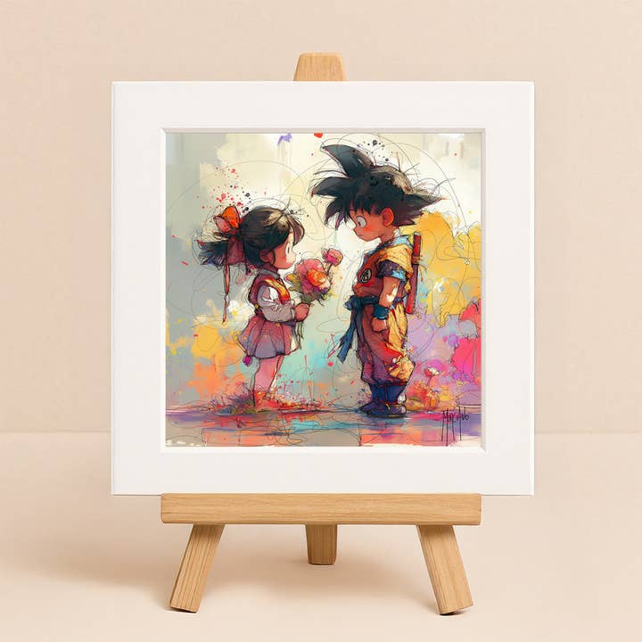 Art Square - Pequeno Versalhes Goku apaixonado por atacado de Murciano Art Gallery