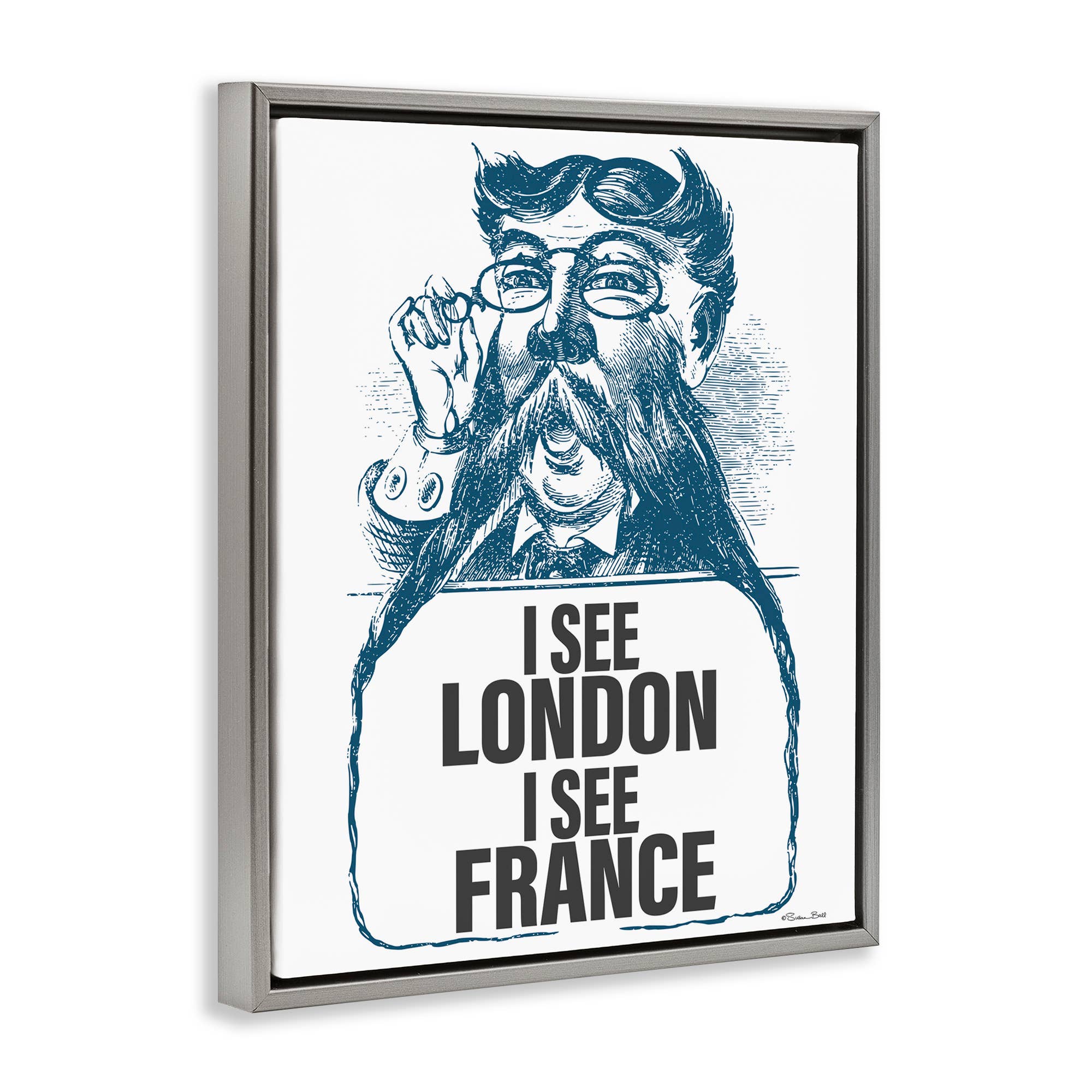 Stupell Industries - Wholesale Wall Sign - I See London & France - Framed Wall Art16