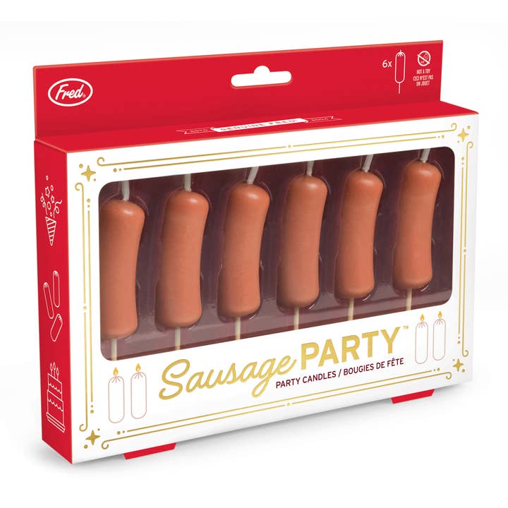 Fred & Friends - Wholesale Novelty Candle - SAUSAGE PARTY Candles - Set of 63