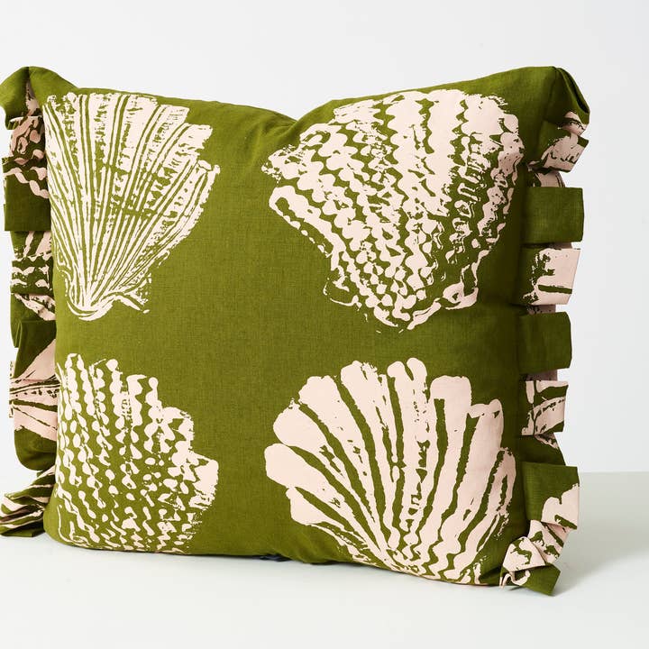 Pilgrim Cushion | Olive Grove for wholesale by Stoff Studios
