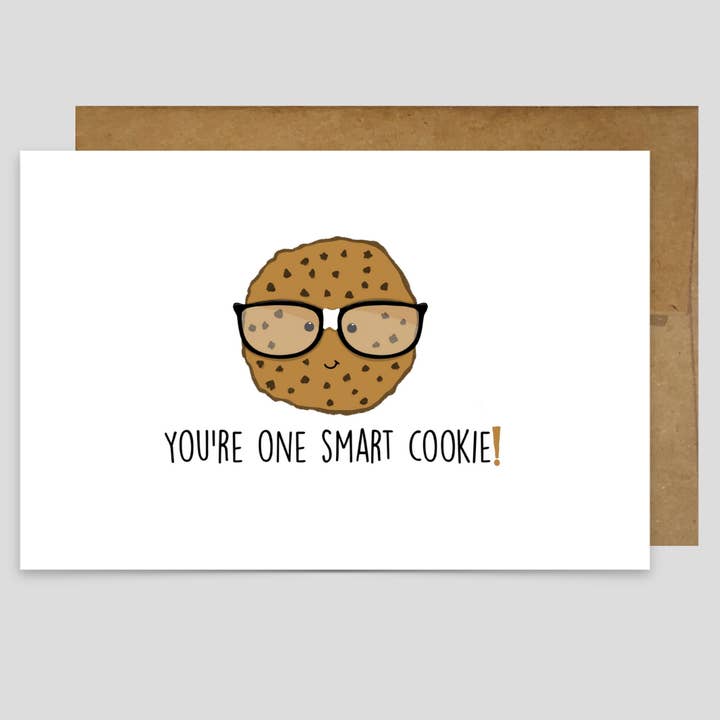 You're One Smart Cookie - Greeting Card and other Purchase Wholesale smart cookie. Free Returns & Net 60 Terms on Faire trending on Faire.