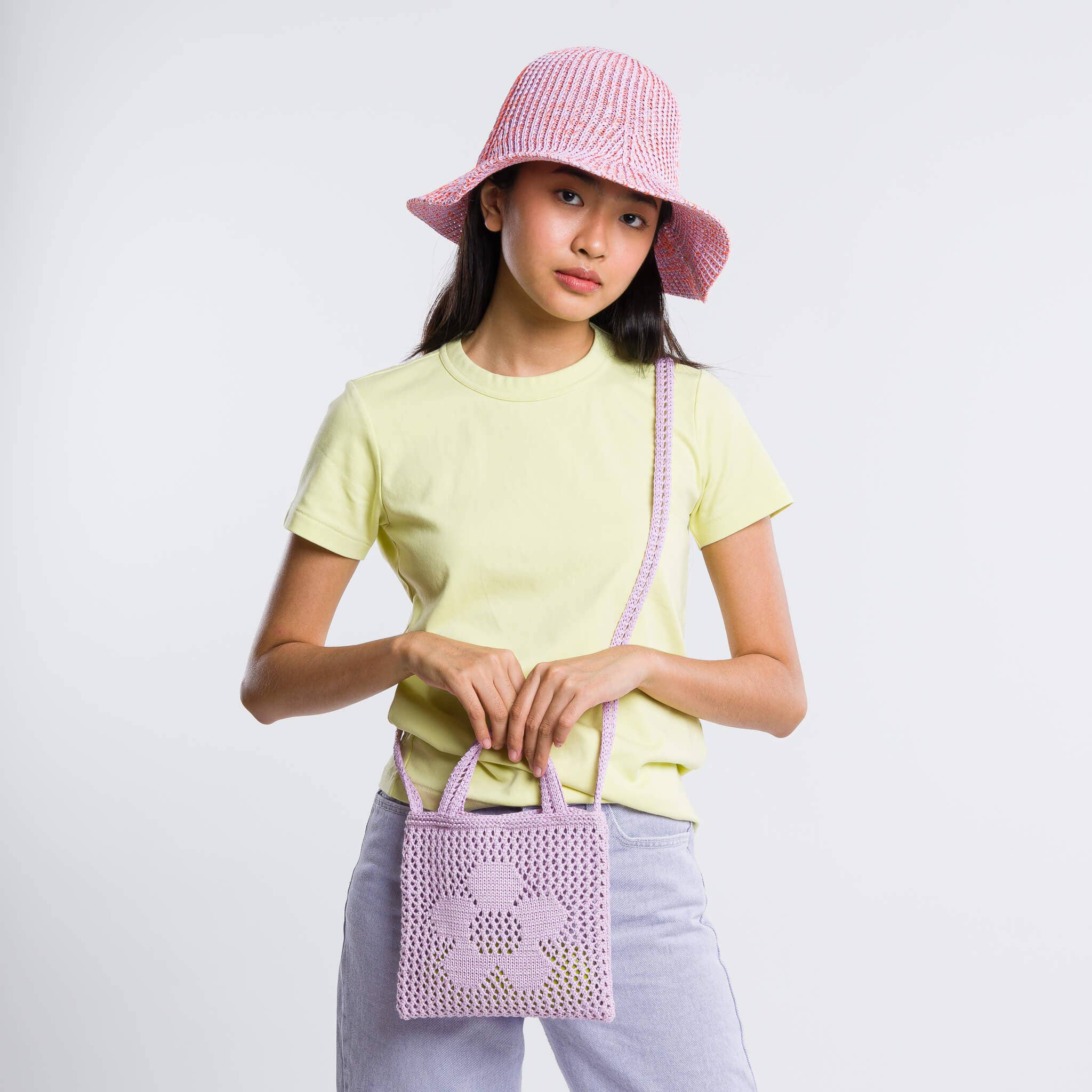 VERLOOP | knits - Wholesale Tote Bag - Women's - Flower Mini Raffia Tote10