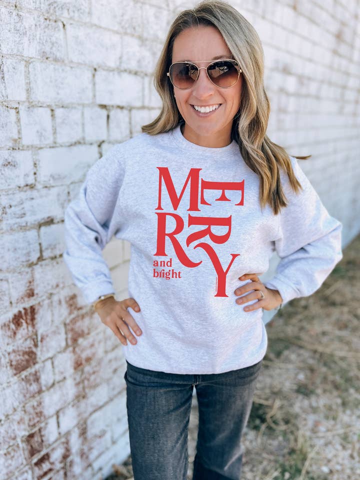 Lemon Lorraine's LLC - Vendita all'ingrosso Felpa stampata - Donna - MERRY & BRIGHT - Felpa2