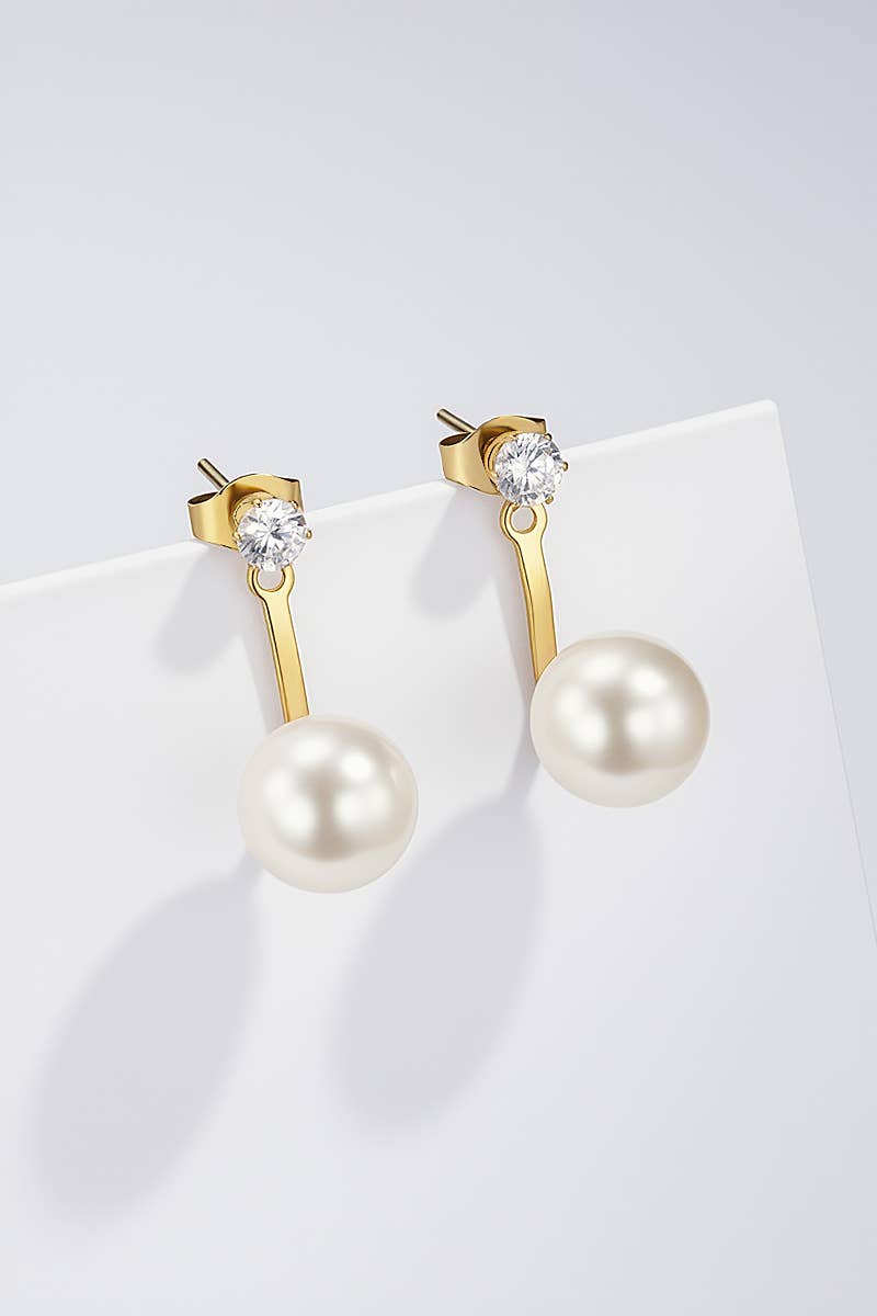 Gold Edelstahl-Ohrringe 124RX212 für den Großhandel auf Faire3