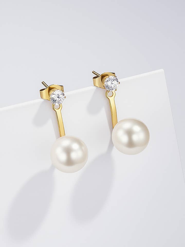 Stainless steel earrings 124RX212 for wholesale by BYREN | ÉLINE L'ATELIER