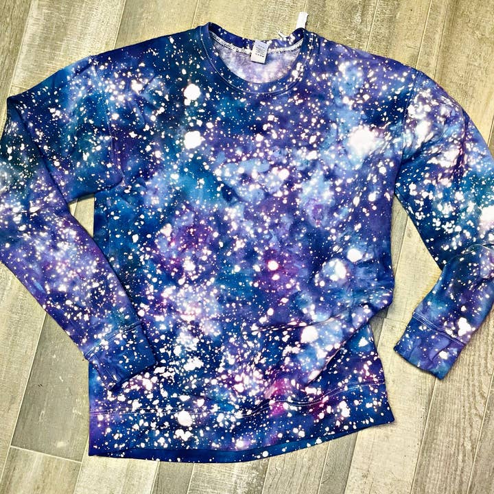 Galaxy 2 Tie Dye Sweatshirt MTO for wholesale by Maria's Custom Designs