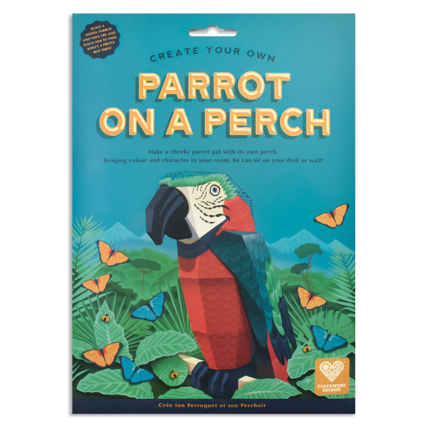 Clockwork Soldier - USA - Wholesale DIY Craft Kit - Kids - Create Your Own Parrot on a Perch1