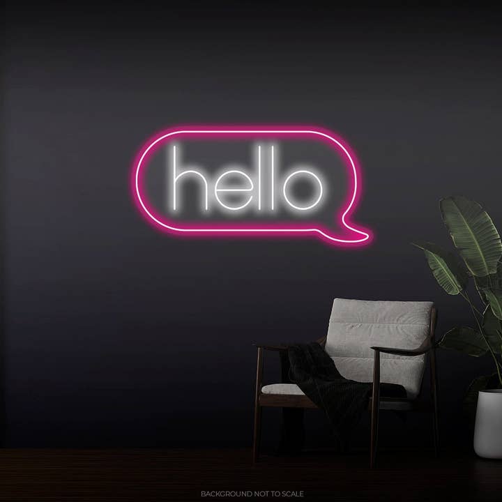 Hallo Sprechblase ledneon für den Großhandel von Helloneon