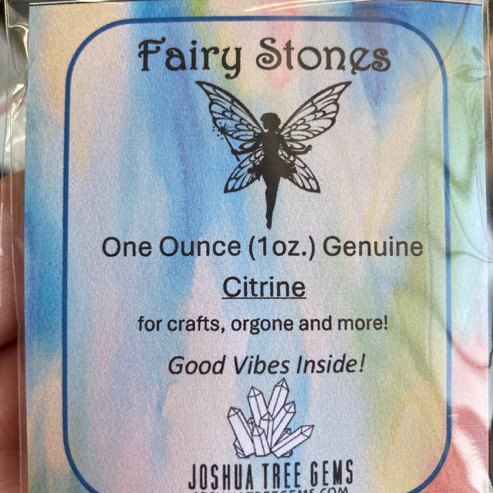 Feensteine, Citrin, kleinere echte Edelsteine 1oz. für den Großhandel von Joshua Tree Gems