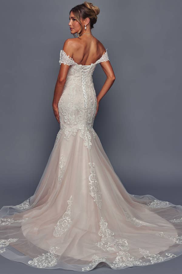 Babyfox Apparel - Vente Robe de soirée – femme - Robe de mariée sirène à encolure cœur dénudée1