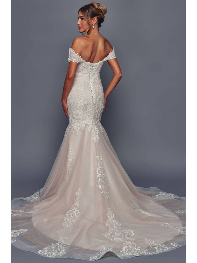 Babyfox Apparel - Vente Robe de soirée – femme - Robe de mariée sirène à encolure cœur dénudée1