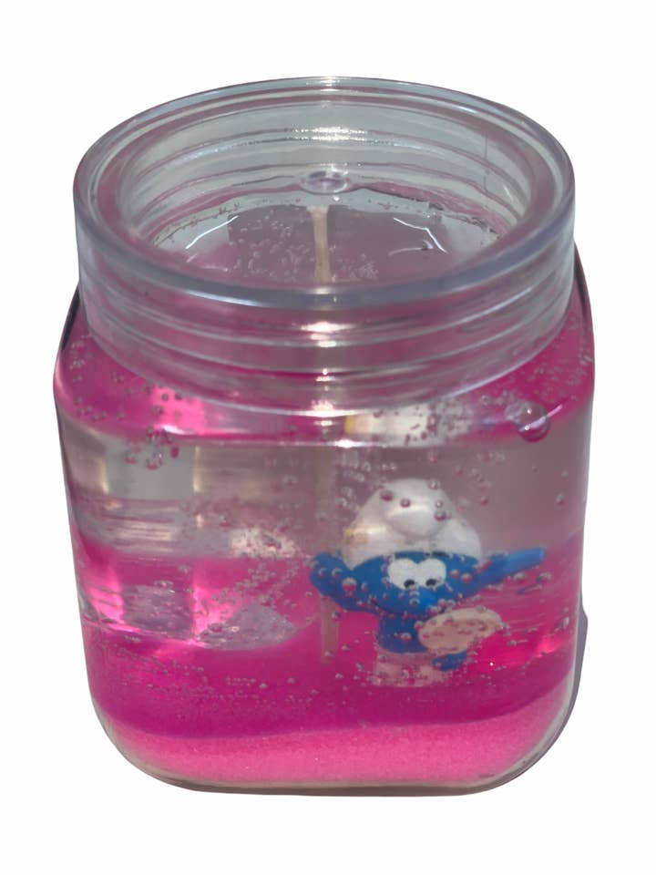 Scented Smurf candle for wholesale by Kani Candles