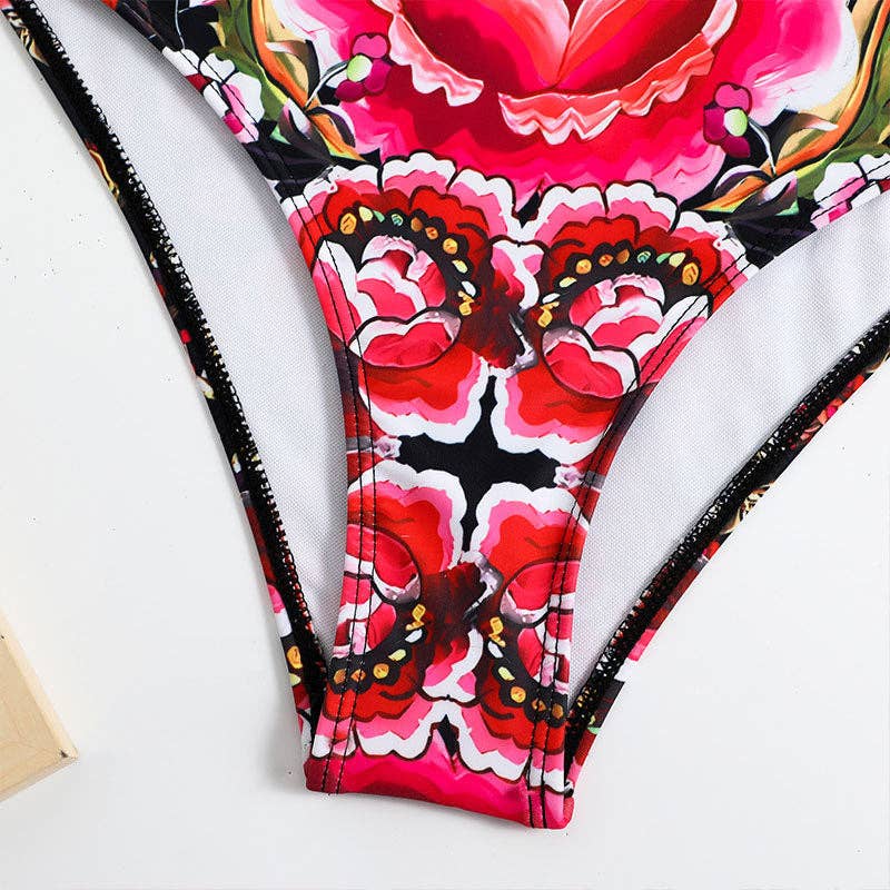 Sweetkama - Venta al por mayor Traje de baño de dos piezas - Mujer - Traje de baño de una pieza con dos tirantes y diseño Salong SKSW4011421