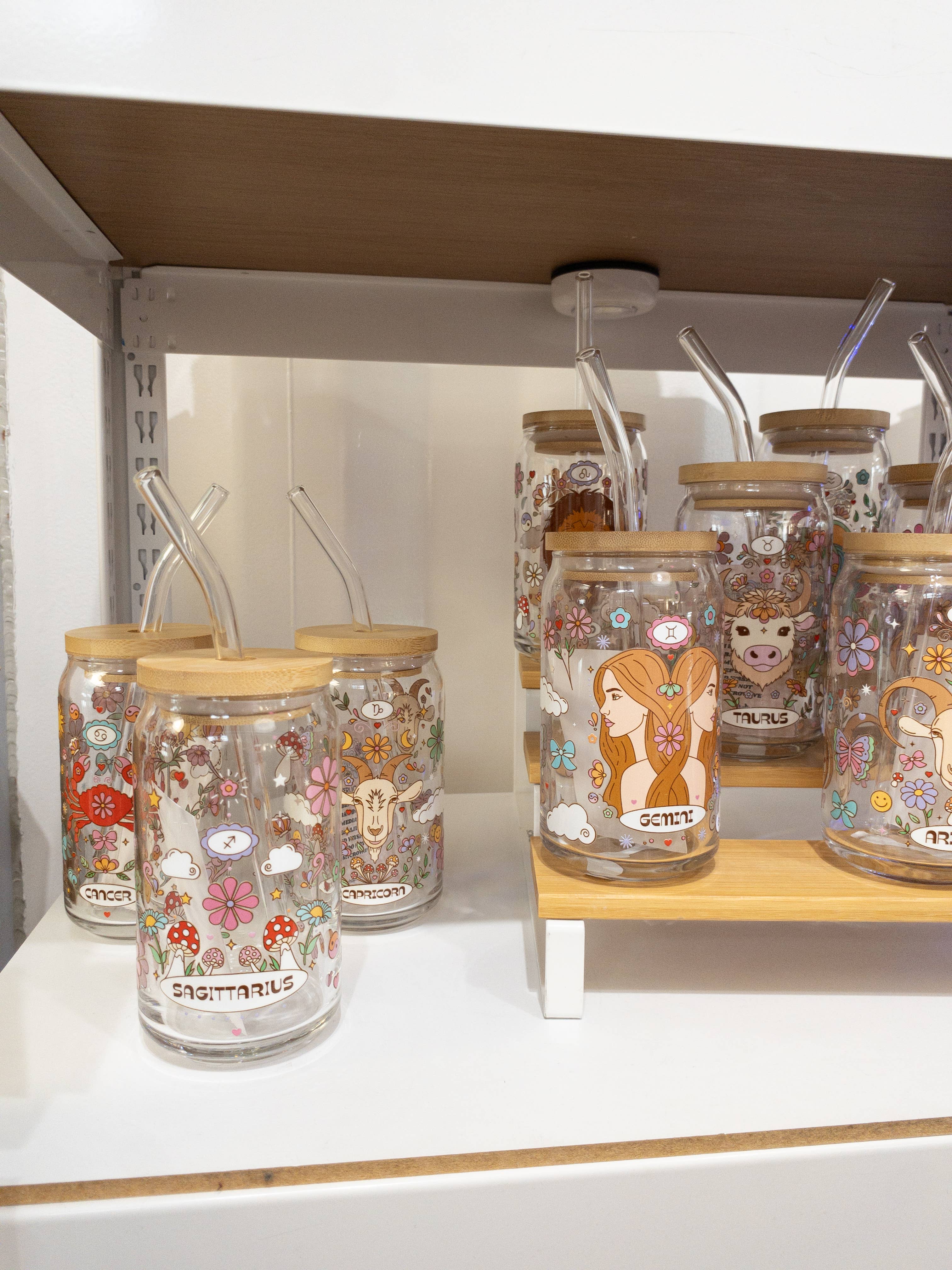 Be Bold Stay Bold - Wholesale Drinking Glass/Cup - Zodiac Glass Cups – 16oz4