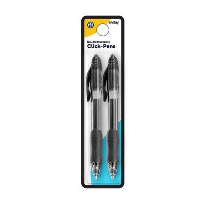 enday - Wholesale Pen - Ballpoint, Black Color Grip Pen (2Pack)