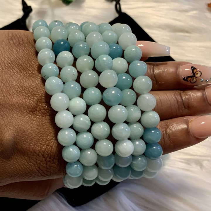 Natural Amazonite 8mm Healing Bracelet for wholesale by Proverbs31xAlysa