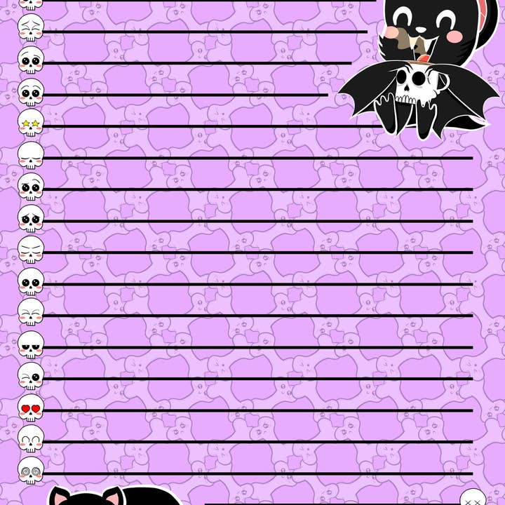 Pastel Goth Gratitude Journal (50 pages) for wholesale by Chemically Imbalanced