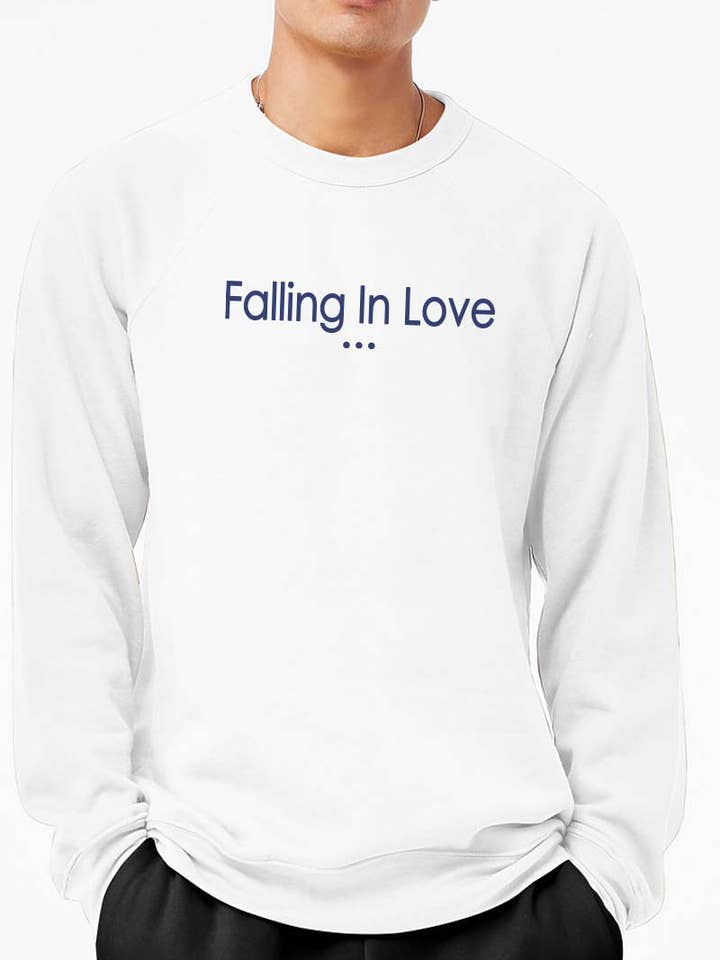 M7564-SW FALLING IN LOVE graphic sweatshirts for wholesale by HARANG